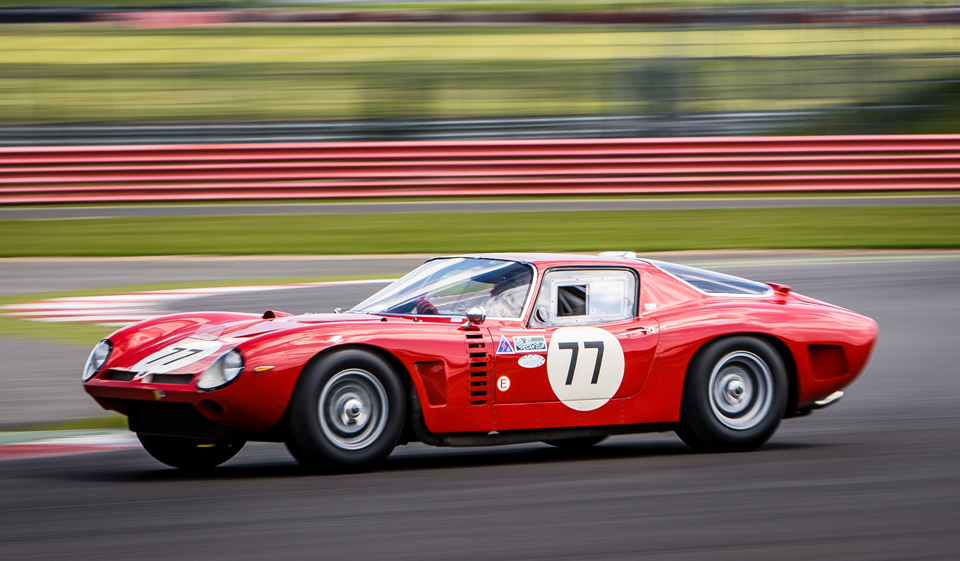18.05.2014 HSCC Silverstone International Circuit Northamptonshire England. GT and Sports Car Cup #77 Alex Bell and Peter Bradfield Iso Grifo A3 and C